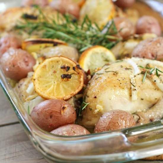 Roasted Lemon Rosemary Chicken