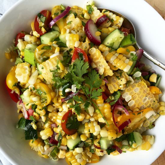 Grilled Corn Salad