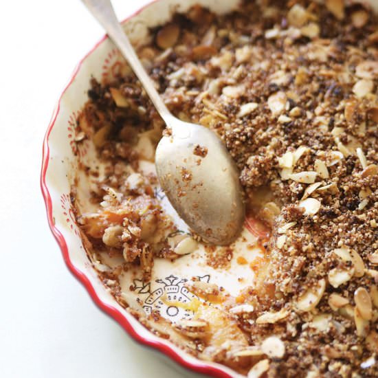 Grain Free Peach Apricot Crisp