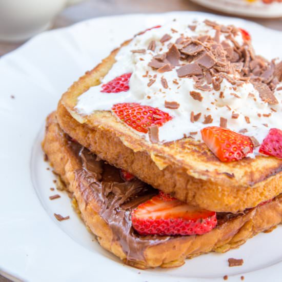 Nutella Strawberry French Toast
