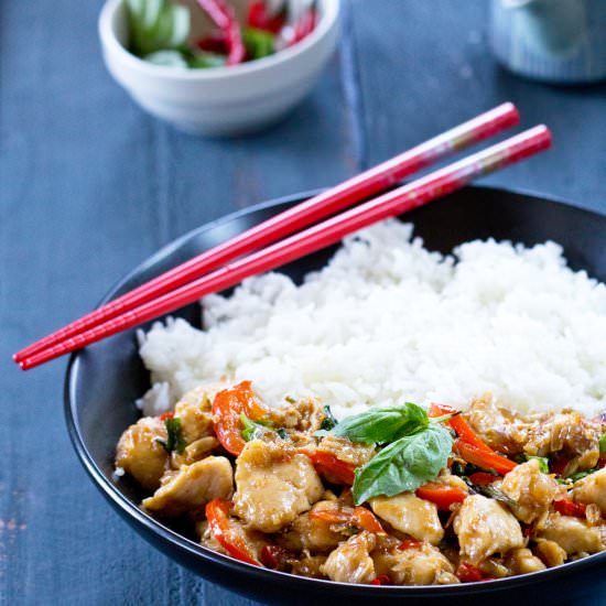Thai Style Basil Chicken