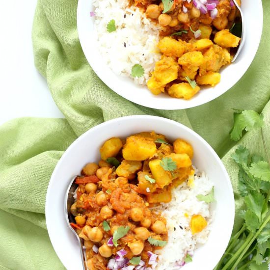 Chickpea Curry Bowl