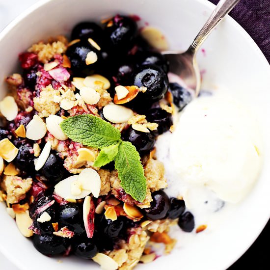 Crock Pot Blueberry Crisp