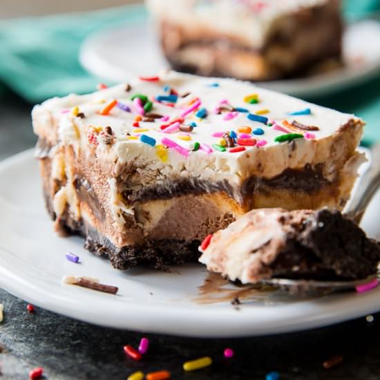 Easy 5 Layer Ice Cream Cake