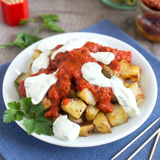 Easy patatas bravas