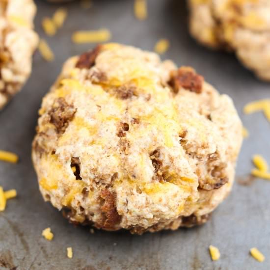 Cheesy Sausage Scones