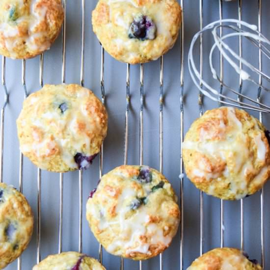 Fat Free Blueberry Lemon Muffins