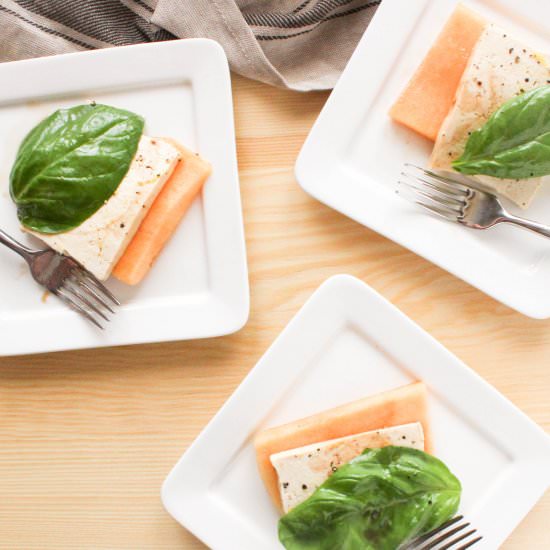 Honey Balsamic Cantaloupe Salad