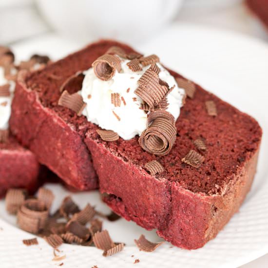 Gluten-Free Red Velvet Quickbread