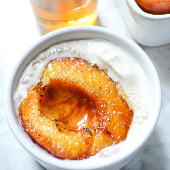 Baked Bourbon Soaked Nectarines