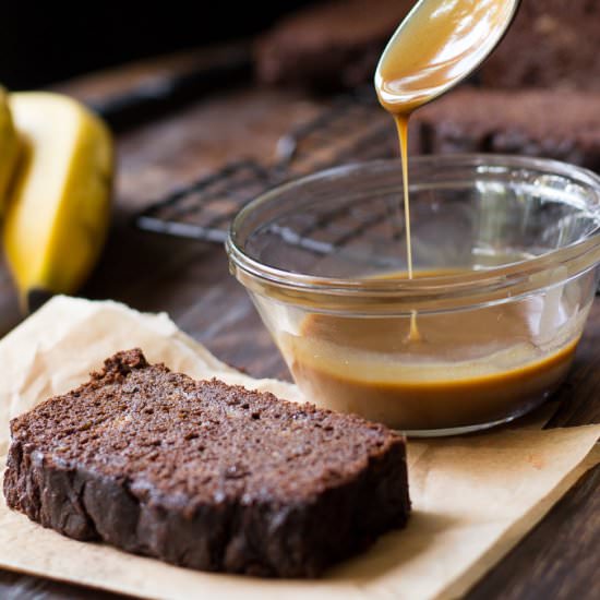Chocolate Caramel Banana Bread