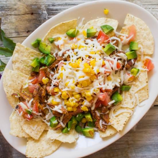 Honey BBQ Chicken Nachos
