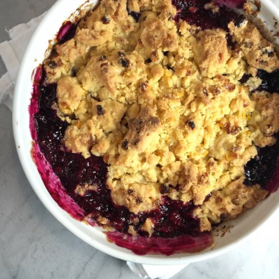 Blueberry & Corn Crisp