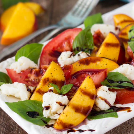 Peach Caprese