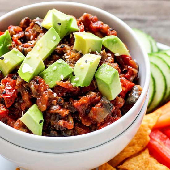 Spicy Greek Eggplant Dip
