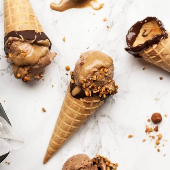 No Churn Mocha Ice Cream
