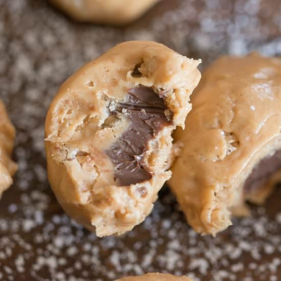 Nutella Filled Peanut Butter Balls