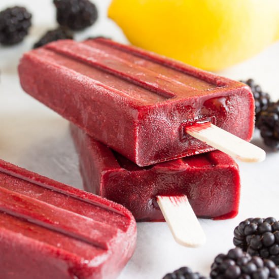 Blackberry Honey Popsicles