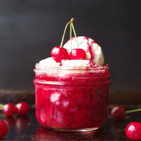 Quick Cherry Cobbler for One