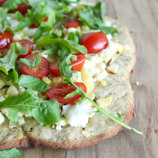 GF Corn & Goat Cheese Flatbread