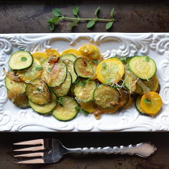 Italian Sauteed Onion & Zucchini