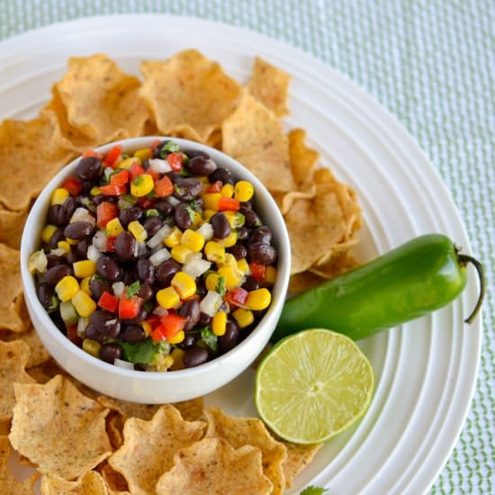 Fiesta Black Bean and Corn Dip