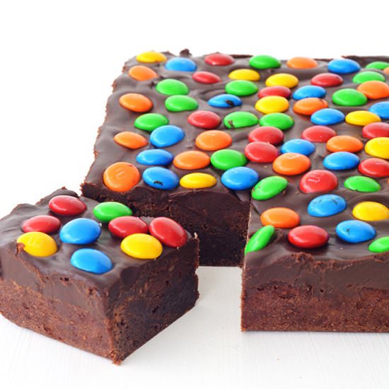 M&M Chocolate Frosted Brownies