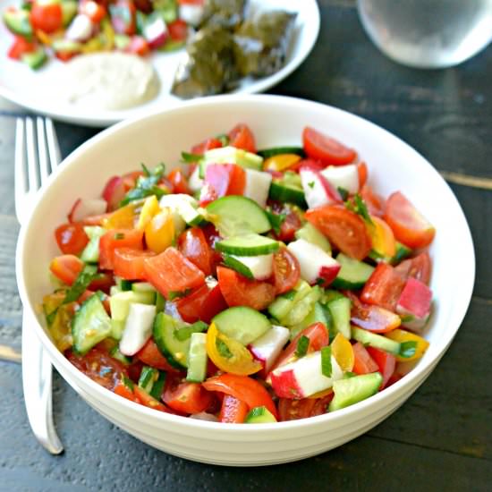 Mediterranean Cucumber Tomato Salad