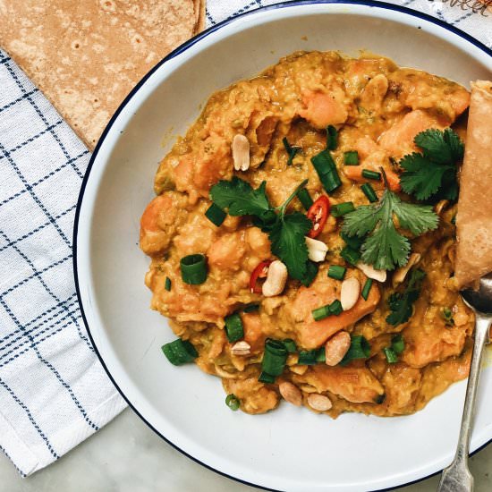 Sweet Potato and Peanut Curry