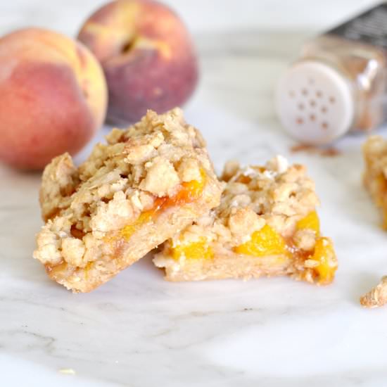 Peach Crumble Bars