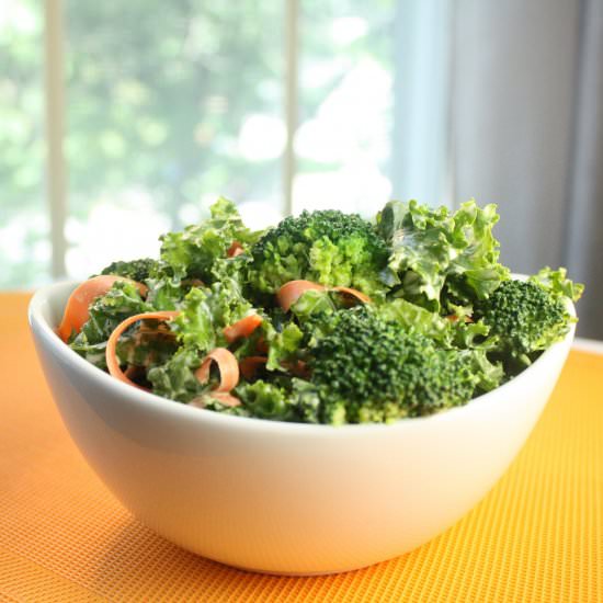 Broccoli, Kale & Carrot Salad