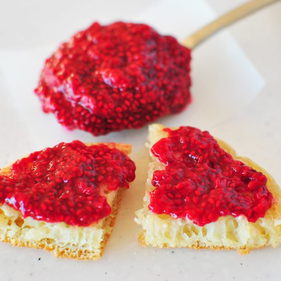 Raw Raspberry Chia Jam