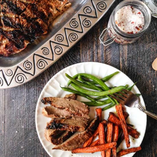 Blue Cheese Marinated Flank Steak