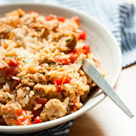Stuffed Peppers Rice Skillet