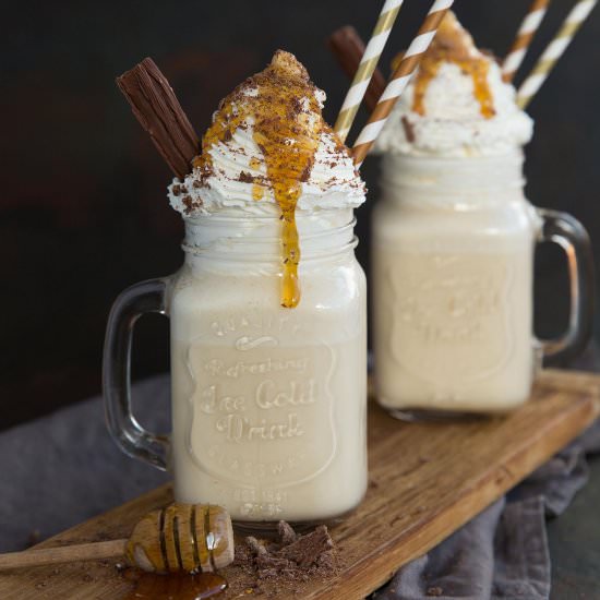 Earl grey and honey milkshakes