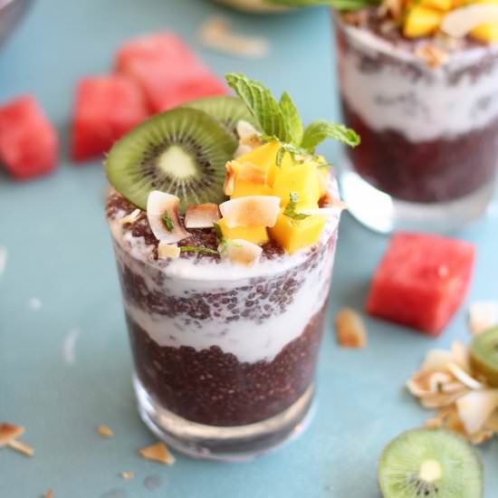 Watermelon Chia Pudding