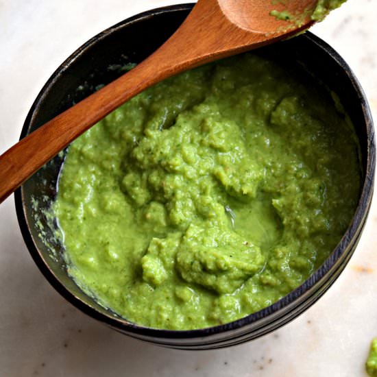 Green Chutney using Scallions