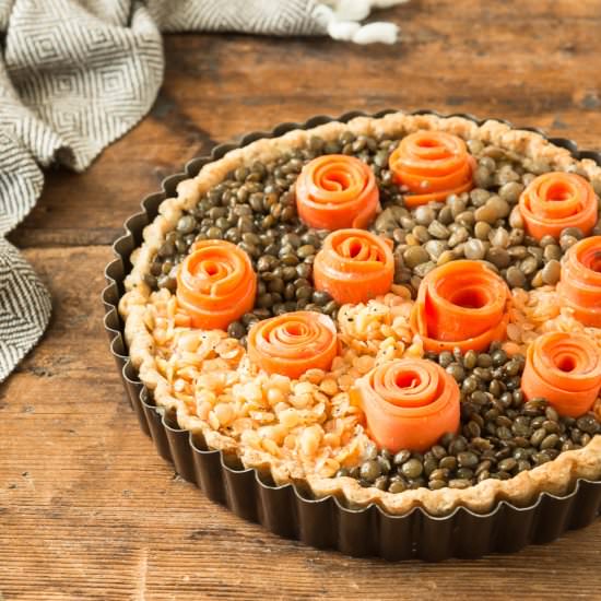 Gluten Free Lentil & Carrot Tart