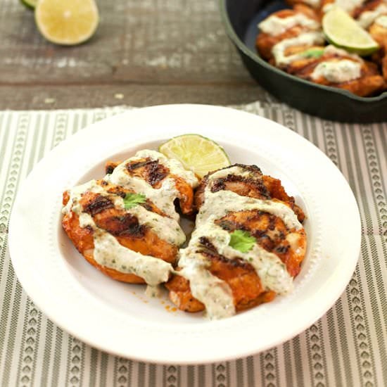 Chili Lime Cream Grilled Chicken