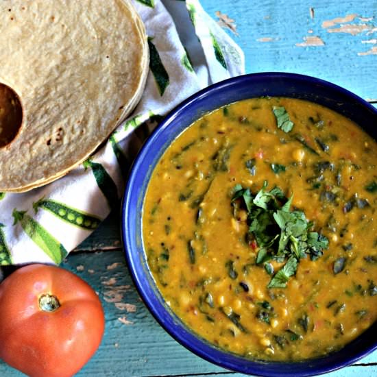 Spinach & Black Eyed Peas Masala