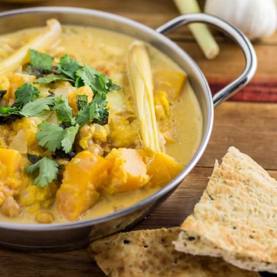 Yellow Curry With Butternut Squash
