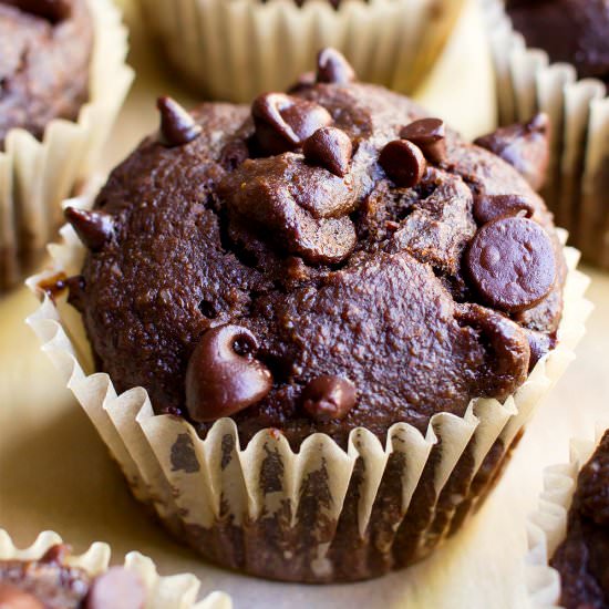 Double Chocolate Banana Muffins VGF