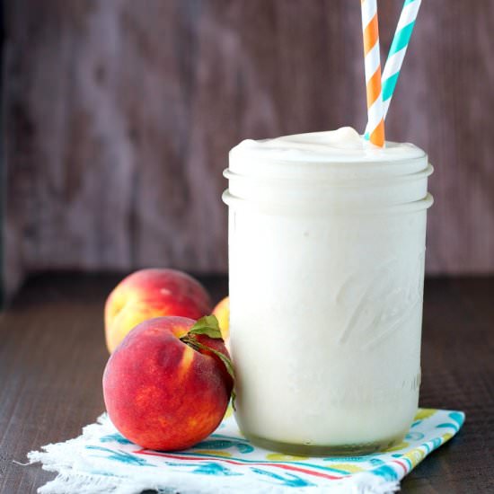 Peaches and Cream Protein Smoothie