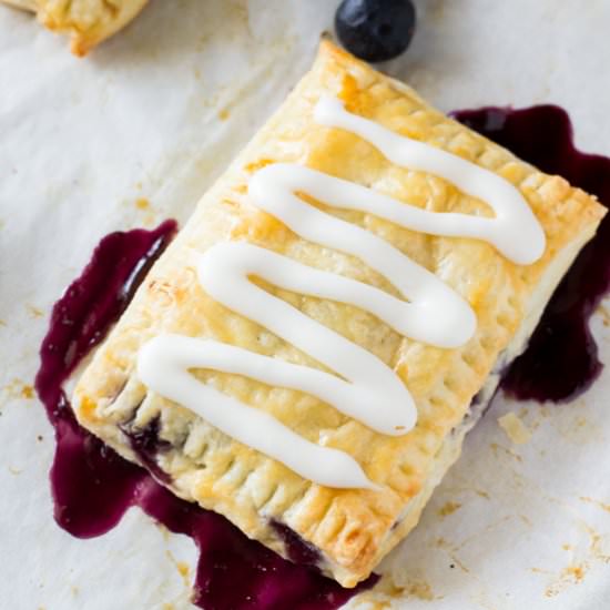 Homemade Blueberry Toaster Strudels