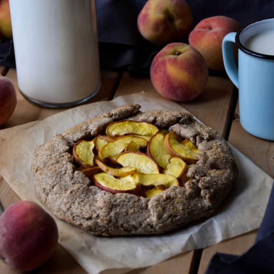 Peach & Maple Syrup Galette