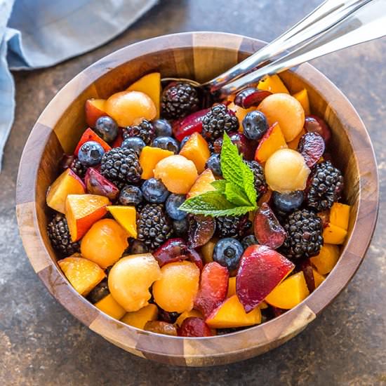 Fruit Salad with Honey Lime