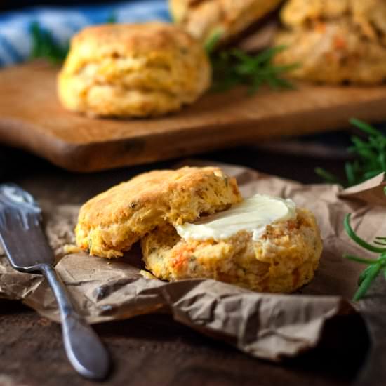 Sweet Potato Rosemary Biscuits