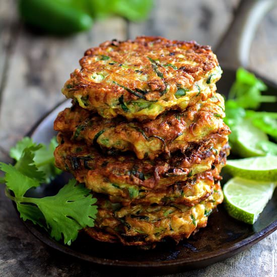 Zucchini Jalapeno Fritters