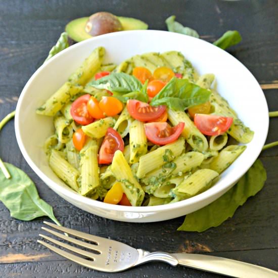Avocado Basil Pesto Pasta