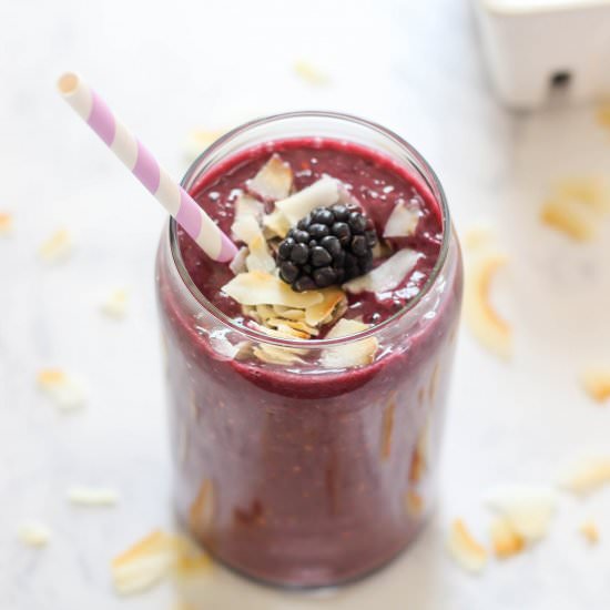 Blackberry Coconut Smoothie